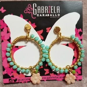 Light Green Crystal Earrings